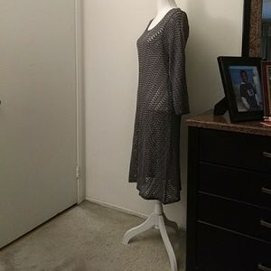 Tommy Bahamas Crotched dress, long sleeve  gray XL